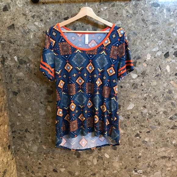 Blue Classic Ringer Tee Shirt - Picture 1 of 6